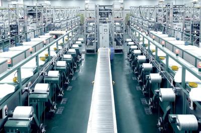 重慶國際復(fù)合材料股份生產(chǎn)車間。 重慶國際復(fù)合材料股份 供圖